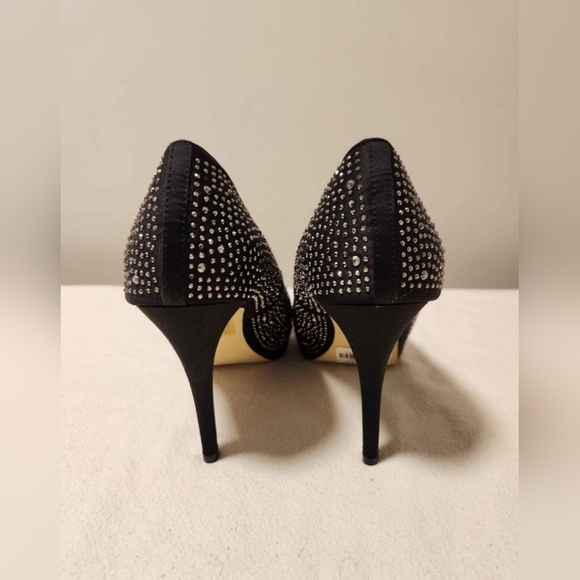 Le Chateau black sparkly high heels. - Picture 2 of 5